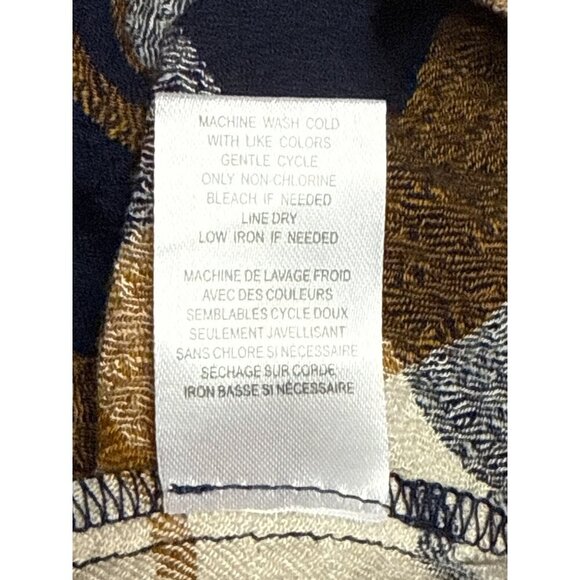 NEW DR2 Women's Shirt Crinkle Plaid Button Front Rustic Outdoors Comfy Size 2X - Picture 10 of 10